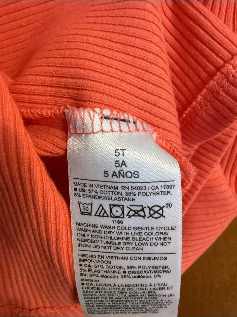 Old Navy Coral Ribbed Pocket Sundress